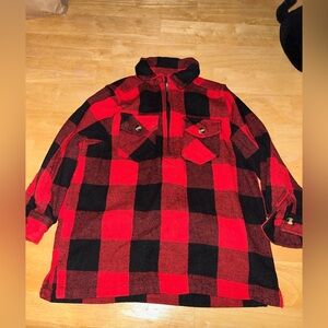 Buffalo check flannel black and red long sleeve shirt unisex 4t boy lil’ hickory
